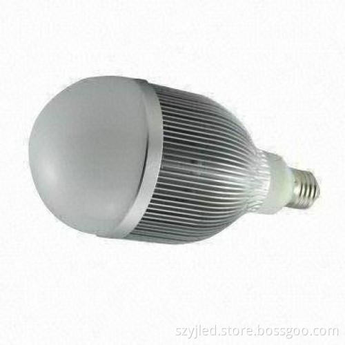 9W High-power E27 LED Bulb with 85 to 265V AC Input Voltage and 630 to 900lm Luminous Flux